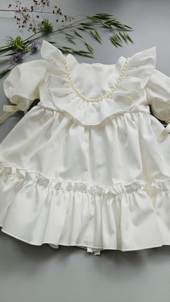 Дитяча сукня на хрещення дівчинки "Грейс" ANGELSKY 0&ndash;1 міс. (50&ndash;56 см) AN7302 фото
