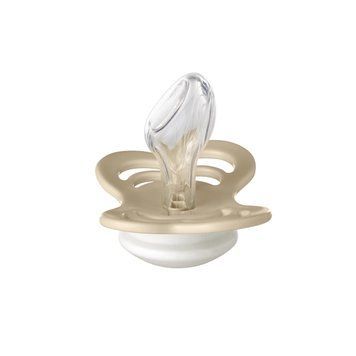 Пустушка BIBS Couture Silicone Anatomical (анатомічна) &ndash; Vanilla GLOW (світиться в темряві) 0-6 міс. 1310257 фото