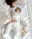 Детский зимний комбинезон с закрытыми ножками "Белый" Decoza Moms 1&ndash;3 міс. (56&ndash;62 см) zimakomb912-PM008 фото 2