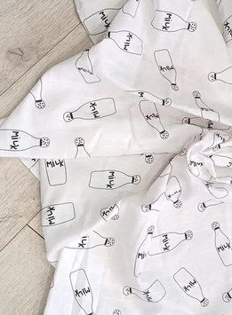 Пелёнка муслиновая "Milk" 100х80 см Розмір 100х80 см 5018Y35 фото