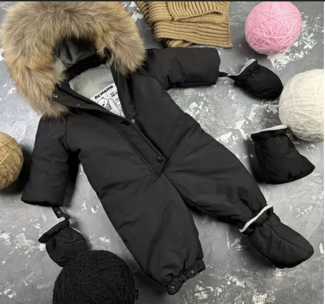 Детский зимний комбинезон для малышей Kodiaq сплошного Black BEWARM 3&ndash;6 міс. (62&ndash;68 см) 5080B фото