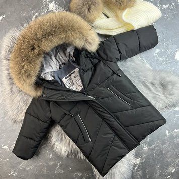 Дитяча зимова куртка-пальто подовжене Bakota Black BEWARM 12&ndash;18 міс. (80&ndash;86 см) 5055B фото