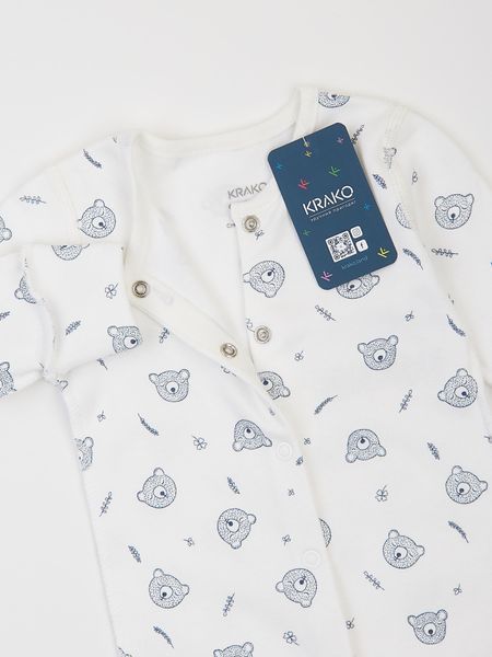 Чоловічок дитячий утеплений "Ведмедики" 0&ndash;1 міс. (50&ndash;56 см) 6039P31 фото