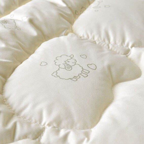Ковдра дитяча у ліжечко вовняна Wool ТM PAPAELLA 100х135 см, щіл. 300 Розмір 100х135 см 8-11679 фото