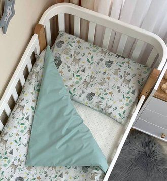 Постельное белье для новорожденного Baby Mix Bamby TM MSonya Підковдра на блискавці, 110 Х 90 см Наволочка, 40 Х 60 см Простирадло на гумці, 120 Х 60 см. 0391597 фото