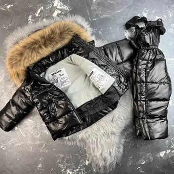 Детский зимний раздельный комбинезон Umka Royal Black BEWARM 12&ndash;18 міс. (80&ndash;86 см) 5060Br фото