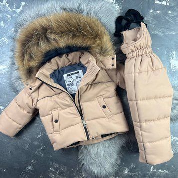 Детский зимний раздельный комбинезон Umka Beige BEWARM 12&ndash;18 міс. (80&ndash;86 см) 5060Bg фото