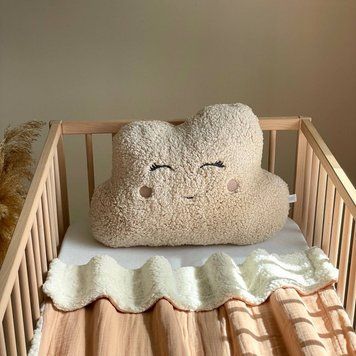 Подушка дитяча Хмаринка Teddy бежевий ТМ MSonya Розмір 55х35 см 5202341 фото