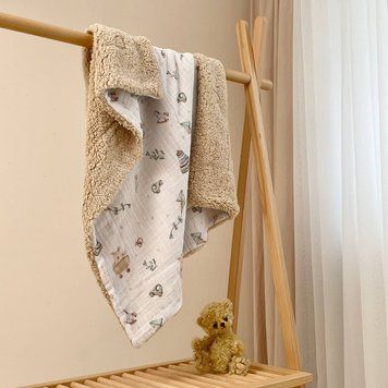 Плед детский муслин на меху Teddy Игрушки 80х100, TM MSonya Розмір 100х80 см 7023741 фото