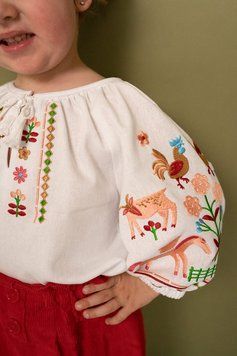 Вишиванка для дівчинки "Казка" 12-18 міс. (80-86 см) 1587 фото