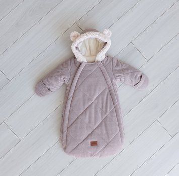 Детский зимний конверт с ручками из кашемира для мла денцев"Teddy MiMi" беж, Kid's Fantasy 0-6 міс. 2091 фото