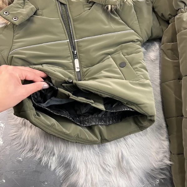 Детский зимний раздельный комбинезон Umka khaki BEWARM 12&ndash;18 міс. (80&ndash;86 см) 5060H фото