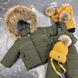 Детский зимний раздельный комбинезон Umka khaki BEWARM 12&ndash;18 міс. (80&ndash;86 см) 5060H фото 3