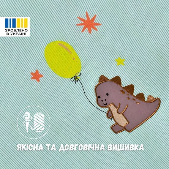 Комплект постельного белья в кроватку детский PAPAELLA с вышивкой, хлопок м`ята Простирадло 60*120*15 см, підковдра 100*135 см, наволочка 40*60 см (1 шт.) 8-35772*002 фото