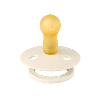 Пустушка BIBS Colour Latex Round (кругла) &ndash; Ivory 0-6 міс. 100216 фото