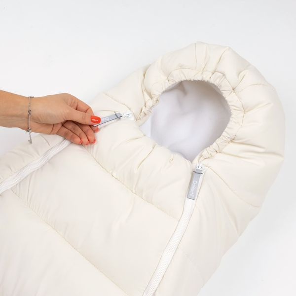 Детский зимний флисовый конверт-кокон Baby XS Молочный Dorechi 75*40 cм 2070 F фото