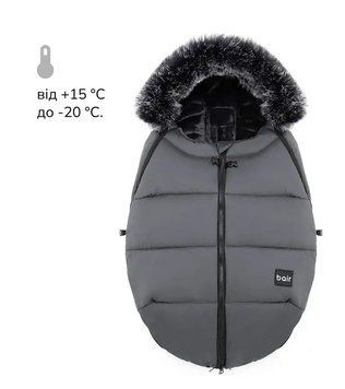 Зимний конверт Cocon Mins smoke graphite, Bair 0-1 рік 626088 фото