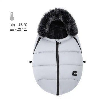 Зимний конверт Cocon mini owl grey серый, Bair 0-1 рік 626089 фото