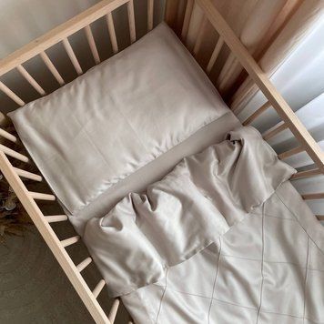 Постельное белье детское DreamLand латте TM MSonya Підковдра на блискавці, 110 Х 90 см Наволочка, 40 Х 60 см Простирадло на гумці, 120 Х 60 см. 031568 фото