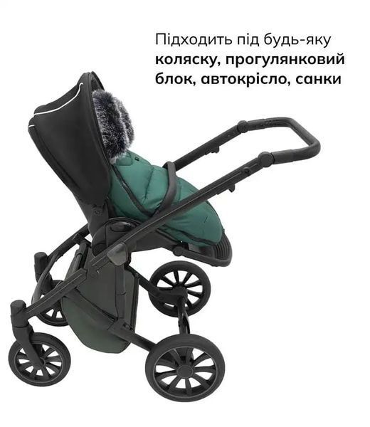 Зимовий конверт Cocon Mins jungle green, Bair 0-1 рік 626091 фото
