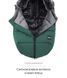 Зимовий конверт Cocon Mins jungle green, Bair 0-1 рік 626091 фото 3
