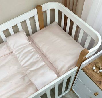 Постельное белье детское DreamLand пудра TM MSonya Підковдра на блискавці, 110 Х 90 см Наволочка, 40 Х 60 см Простирадло на гумці, 120 Х 60 см. 031579 фото