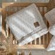 Плед детский муслиновый в горошок teddy серый, TM MSonya Розмір 100х80 см 702355 фото 1
