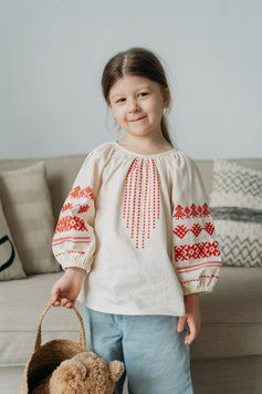 Вишиванка для дівчинки "Зоряниця" 12-18 міс. (80-86 см) 1588 фото